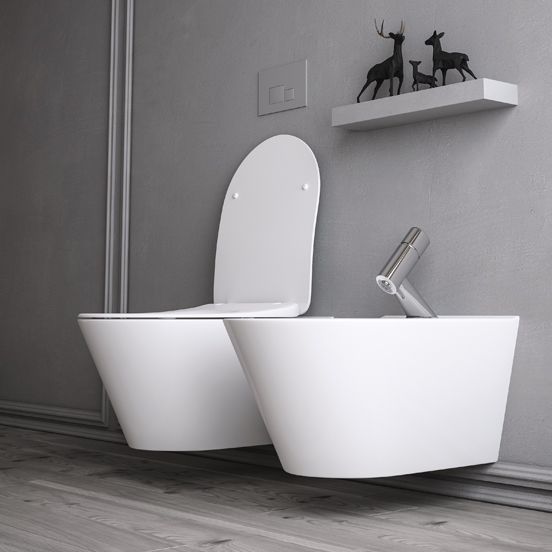Унитаз подвесной KERAMA MARAZZI Plaza Modern (Плаза Модерн), 36х53, безободковый, без сиденья