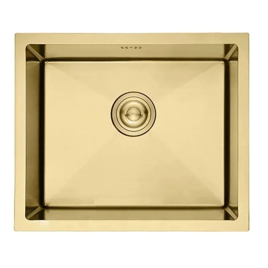 Мойка кухонная AFLORN AF95043W, прямоугольная, золотой матовый