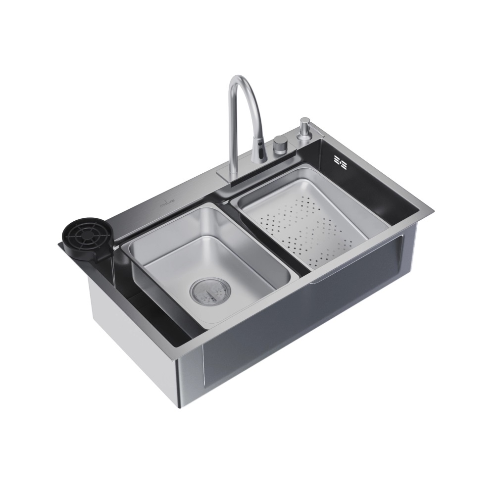 Мойка кухонная MIXLINE Pro (Про) 750х460, прямоугольная, нержавеющая сталь СЦ