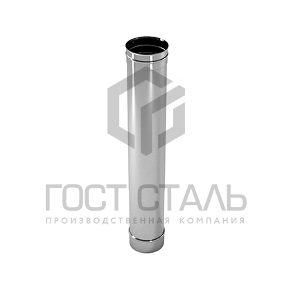 Труба 1000 мм. (диаметр 115 мм.) нерж 0,8 мм AISI 430 Гост сталь