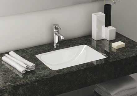 Раковина VITRA S50 (С50) 530х415, прямоугольная, с переливом, встраиваемая снизу