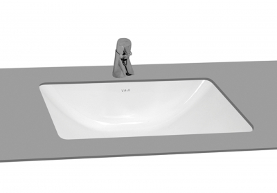 Раковина VITRA S50 (С50) 530х415, прямоугольная, с переливом, встраиваемая снизу
