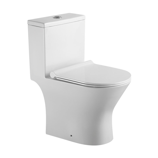 Унитаз напольный CALYPSO CS3197OK, 36х61,5, моноблок, безободковый, с сиденьем микролифт
