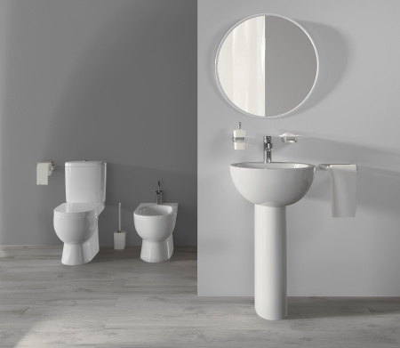 Унитаз напольный SANITA LUXE Art (Арт), 37х63,5, с сиденьем микролифт, быстросъемное