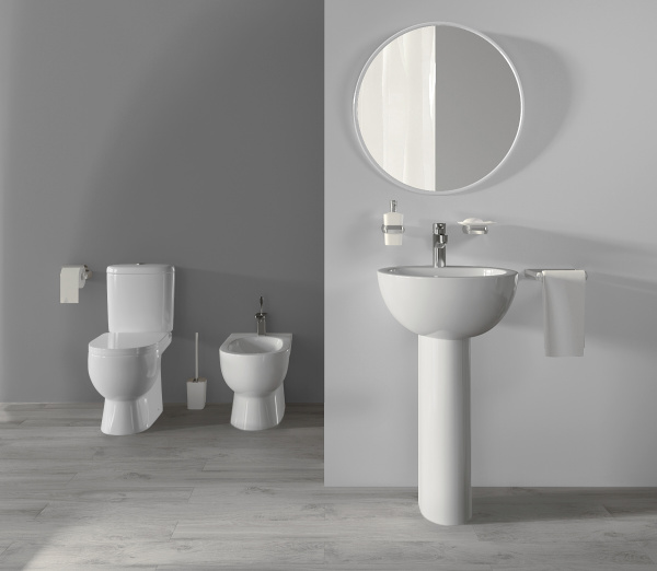 Унитаз напольный SANITA LUXE Art (Арт), 37х63,5, с сиденьем микролифт, быстросъемное