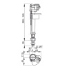 Клапан нижний ALCAPLAST A17 3/8, пластиковая резьба