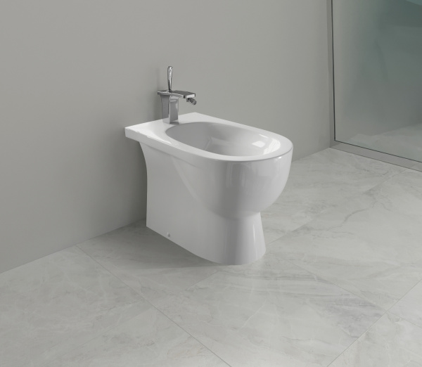 Биде напольное SANITA LUXE Art (Арт), 36х60, отверстие для смесителя по центру