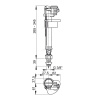 Клапан нижний ALCAPLAST A18 3/8, латунная резьба
