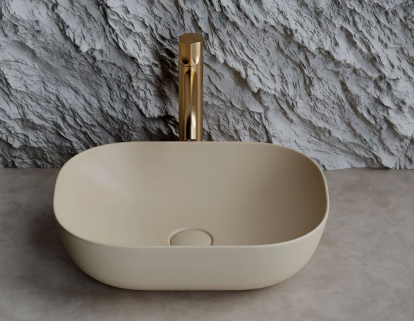 Раковина-чаша CERAMICA NOVA Element (Элемент) 46, 135х455х325, прямоугольная, капучино матовый