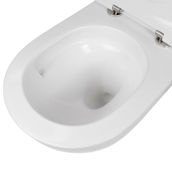 Унитаз подвесной CALYPSO CS46UQ-TKS, 37х49, безободковый, торнадо, с сиденьем микролифт