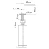 Дозатор жидкого мыла WASSERKRAFT K-1499, хром матовый