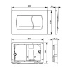 Клавиша для инсталляции ROCA Active 52B 8901150B1, хром глянцевый (для ПЭК)