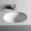 Раковина CERAMICA NOVA Element (Элемент) 50, 510х420, овальная, с переливом, встраиваемая снизу