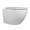 Унитаз подвесной CALYPSO CS46UQ-OKS, 36х49, безободковый, торнадо, с сиденьем микролифт