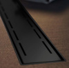 Водоотводящий желоб VECONI Line Black 650, с решеткой, черный матовый