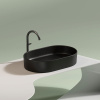 Раковина-чаша CERAMICA NOVA Element (Элемент) 60, 122х600х385, овальная, черный матовый