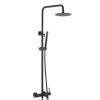 Душевая система BOHEME Uno 468-B с тропическим душем, черный матовый