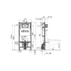 Инсталляция для унитаза ALCAPLAST Sadromodul AM101/1120-4:1 RU M578-0001, клавиша черный матовый