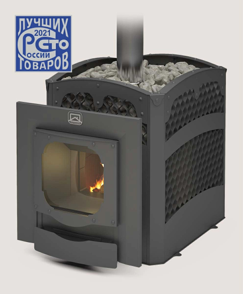 Печь БЫЛИНА-СЕТКА 24Ч Панорама (1.2) (без двери Былина 16"/ обрамления)