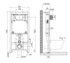 Инсталляция для унитаза BELBAGNO BB002-80, без клавиши