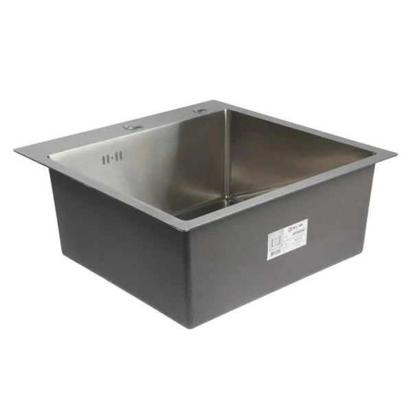 Мойка кухонная AFLORN AF95050, квадратная, нержавеющая сталь