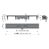 Водоотводящий желоб ALCAPLAST APZ12-750 Optimal, без решетки