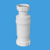Клапан сливной McALPINE MRNRV40-PB G1 1/2"х40, самозакрывающийся (сухой сифон)