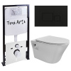 Инсталляция TONI ARTI TA-01 (унитаз TA-LL4937 с сиденьем микролифт+инсталляция+клавиша TA-0064)