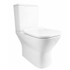 Унитаз напольный CALYPSO CS5305UQ-TK, 35х64, безободковый, торнадо, с сиденьем микролифт