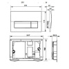 Клавиша для инсталляции ROCA Active B01 8901170B0, белый глянцевый (для ПЭК)