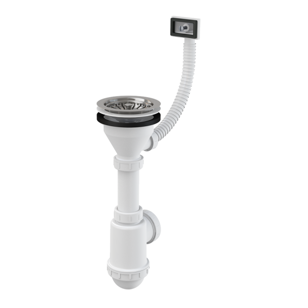 Сифон для кухонной мойки ALCAPLAST A447-DN50/40 G3 1/2х50/40, без штуцера