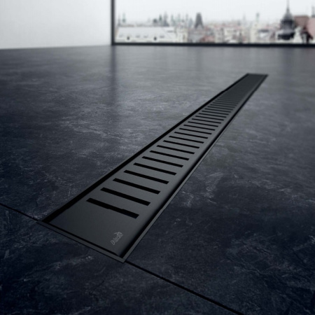 Решетка ALCAPLAST PURE-750BLACK для водоотводящего желоба APZ101BLACK Low, черный матовый