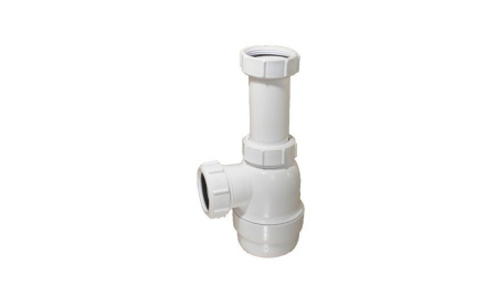 Сифон для раковины McALPINE MRW2 G1 1/4"х32, горизонтальный выпуск, без гофры