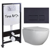 Инсталляция TONI ARTI TA-01 (унитаз TA-BO4936 с сиденьем микролифт+инсталляция+клавиша TA-0044)