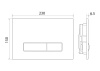 Клавиша для инсталляции BELBAGNO Genova BB019-GV-CHROME, хром глянцевый