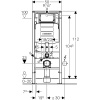 Инсталляция для унитаза GEBERIT Duofix UP320 111.300.00.5, без крепления, без клавиши