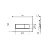 Инсталляция для унитаза ALCAPLAST Sadromodul AM101/1120-4:1 RU M578-0001, клавиша черный матовый