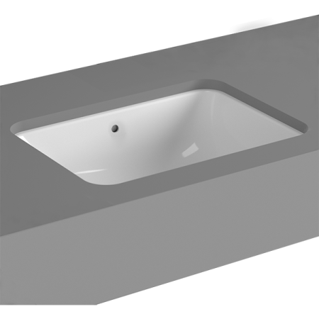 Раковина VITRA S20 (С20) 500х370, прямоугольная, без перелива, встраиваемая снизу СЦ