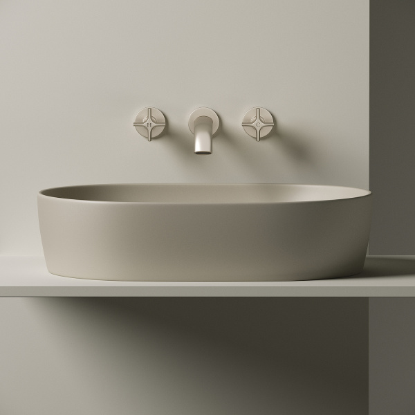 Раковина-чаша CERAMICA NOVA Element (Элемент) 60, 135х600х415, овальная, капучино матовый
