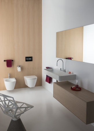Биде подвесное LAUFEN Kartell (Картель), 37х54,5, отверстие для смесителя по центру