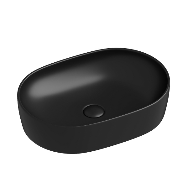 Раковина-чаша CERAMICA NOVA Element (Элемент) 60, 135х600х415, овальная, черный матовый СЦ