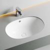 Раковина CERAMICA NOVA Element (Элемент) 57, 565х385, овальная, с переливом, встраиваемая снизу