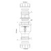 Обратный клапан McALPINE TUN5-CL 19-23х19-23, прозрачный