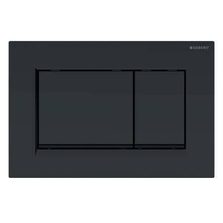 Клавиша для инсталляции GEBERIT Sigma30 115.883.14.1, черный матовый/хром глянцевый
