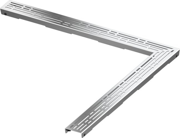 Решетка TECE Basic 900х900, угловая, для водоотводящего желоба TECEdrainline, хром глянцевый