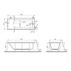 Ванна акриловая VITRA Neon (Неон) 170х70