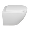 Унитаз подвесной CALYPSO CS46UQ-OKS, 36х49, безободковый, торнадо, с сиденьем микролифт