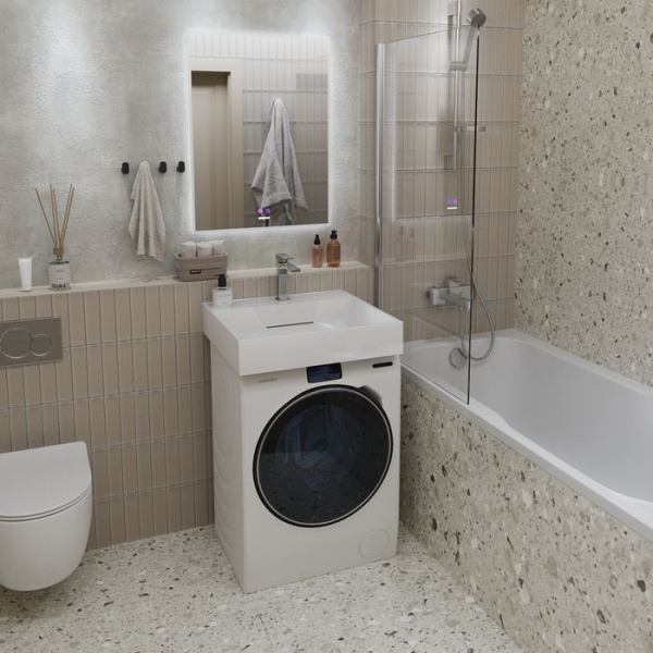 Раковина над стиральной машиной GROSSMAN Luxor (Люксор) 600х550