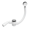 Сифон для ванны McALPINE MRB12, Click/Clack, G1 1/2"х40/50, с верхней прочисткой, хром глянцевый