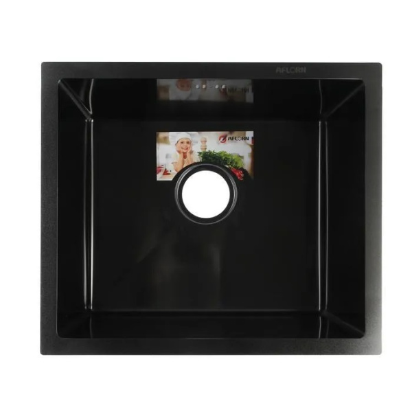 Мойка кухонная AFLORN AF95043F, прямоугольная, графит 